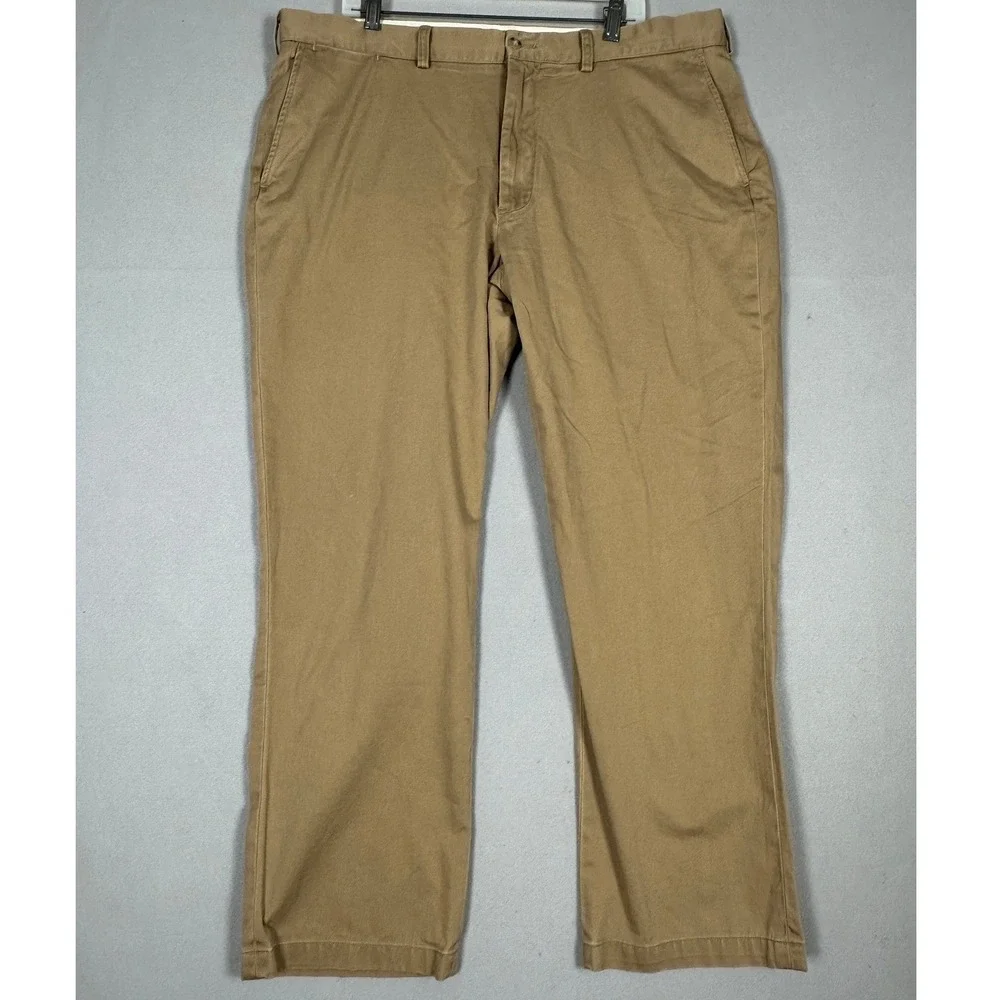 Polo Ralph Lauren Pants Mens 40X30 Tan Khaki Classic Fit Chino Straight Leg Logo
